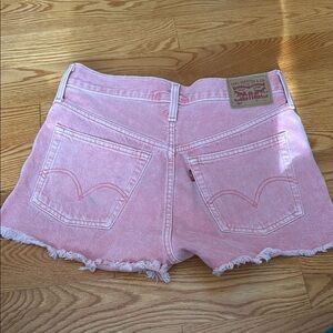 Levi’s pink shorts